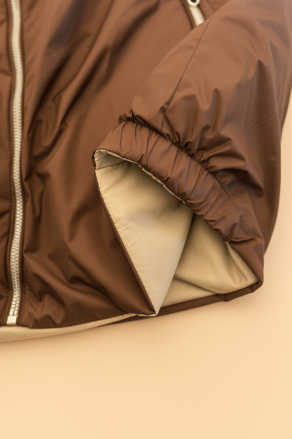 MUMO REVERSIBLE GILET BROWN