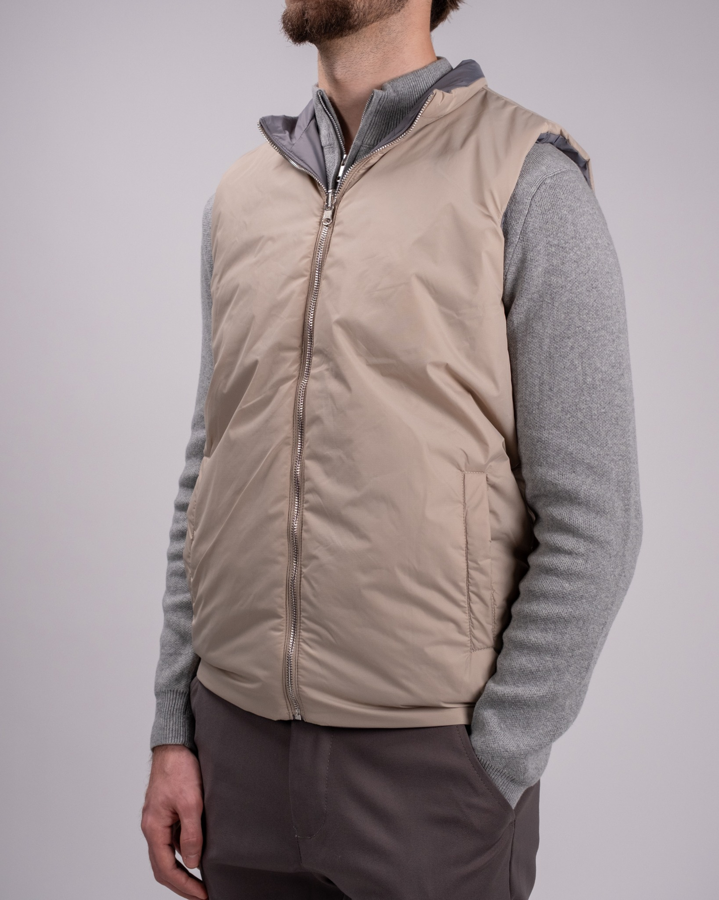 MUMO REVERSIBLE GILET BLACK