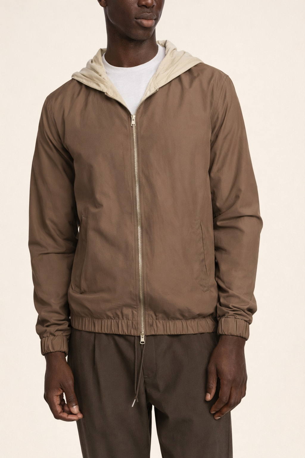 HOODED RESORT JACKET MOCCA BROWN