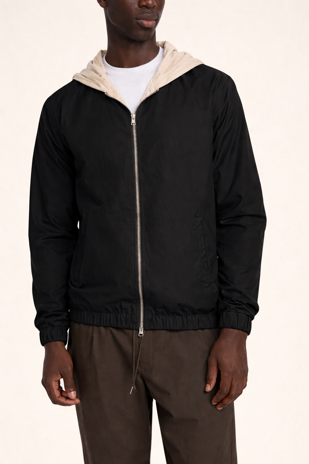 HOODED RESORT JACKET BLACK