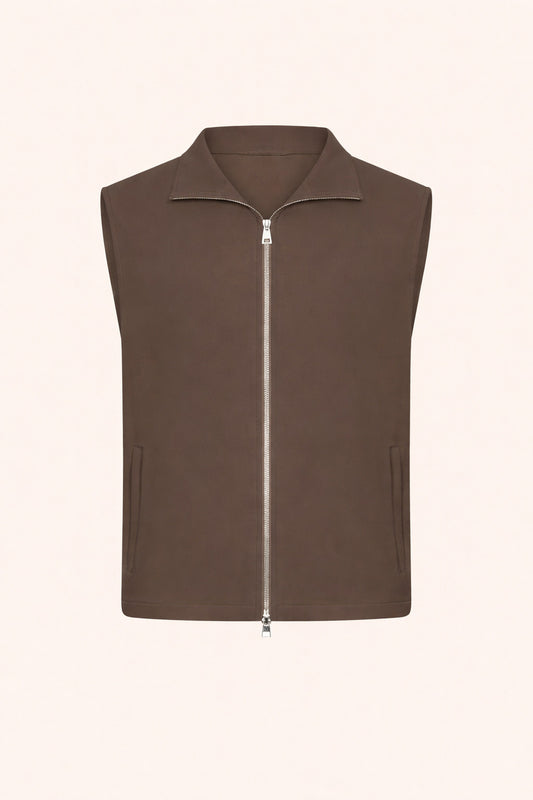 TECH GILET BROWN